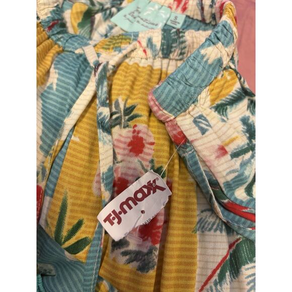 True Destinations Wide Leg Palazzo Pants Resort Wear Beach Tropical Sailboat S - Picture 9 of 9